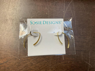Gold Over Sterling Wishbone Earrings