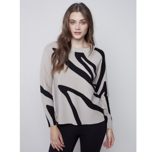 Ottoman Printed Sweater - dolly mama boutique