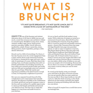 “Beautiful Brunches” Cookbook
