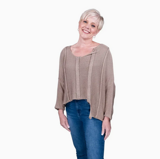 Amani Crop Sweater - dolly mama boutique