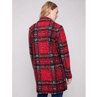 Plaid Boucle Coat - dolly mama boutique