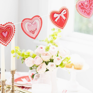 Layered Vintage Heart Banner