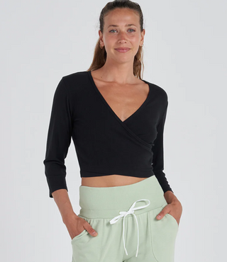 Ballet Wrap Top - dolly mama boutique