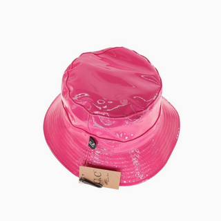 Shiny Bucket Rain Hat - dolly mama boutique