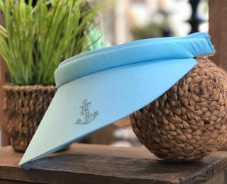 Bridgitte Clip-On Visor with Crystal Anchor - dolly mama boutique
