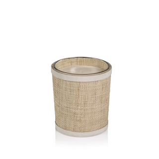 Sea Salt & Coastal Mist Raffia Candle - dolly mama boutique