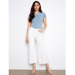 Flared Wide-Leg Denim Pant - dolly mama boutique