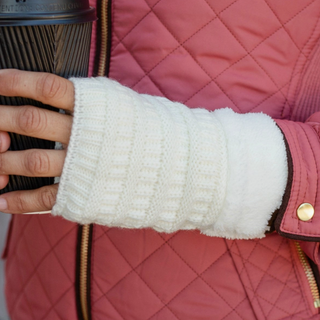 Cable-Knit Fingerless Gloves