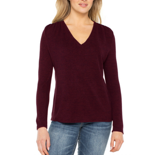 Long Sleeve V-Neck Top
