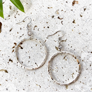 Silver Hoop Earrings - dolly mama boutique