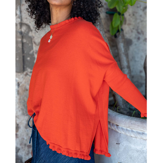 Catalina Ruffle Sweater