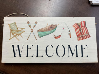 Lake Icons Welcome Sign 11” x 5.5”