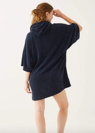 Captiva Terry Hooded Tunic NVY  00165