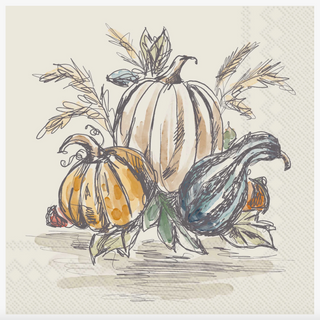 Fall Toile Lunch Napkins