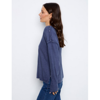 Reversible V-Neck Floral Sweater