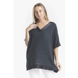 Idalia Elbow-Sleeve Top - dolly mama boutique
