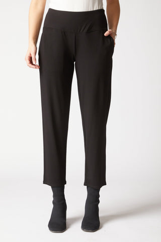 Habitat Travel Knit Straight Pant in Black, back view