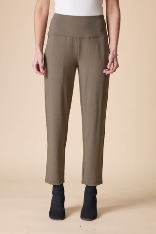 Habitat Travel Knit Straight Pant in Umber, front view
