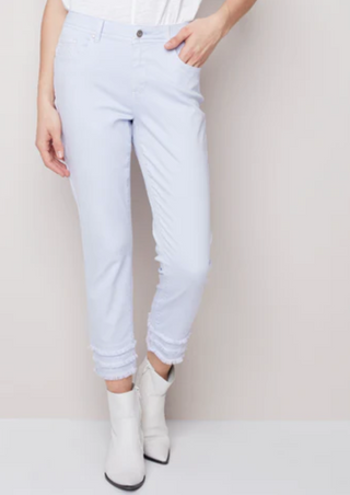 Frayed-Hem Ankle Jean C5147Z