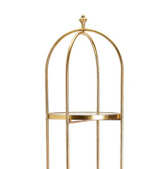Etagere Glass Gold 52908 - dolly mama boutique