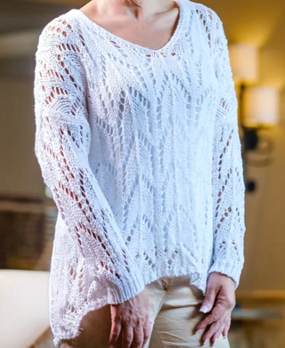 Brooks Open Knit Sweater BLS136 - dolly mama boutique