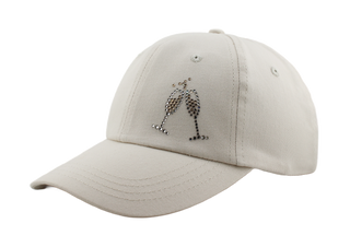 Rachel Cap with Crystal Champagne Glasses