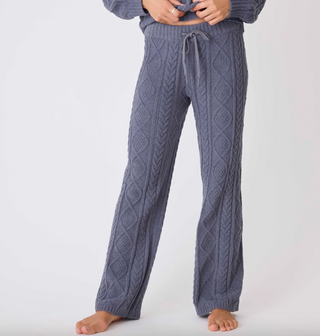 Cable-Knit Draw-String Pant - dolly mama boutique