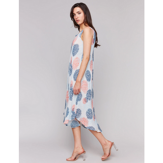 Printed Sleeveless Flare Dress - dolly mama boutique