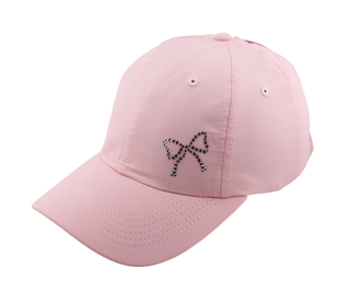 Kim High-Pony Cap with Crystal Bow - dolly mama boutique
