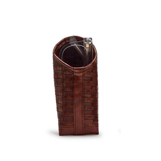 Woven Leather Eyeglass Holder