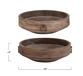 Reclaimed Wood Bowl - dolly mama boutique