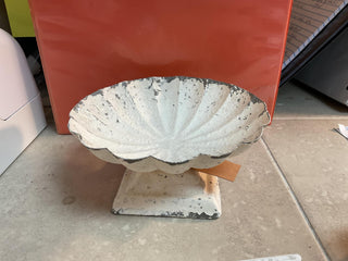 Painted Cast Iron Footed Bowl