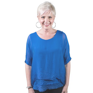 Adriana Raw-Edge Top - dolly mama boutique