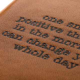 ”One Positive Thought” Leather Journal