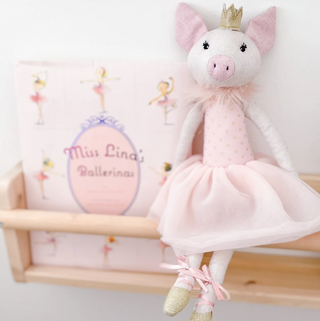Ballerina Doll Penelope Pig LD1003 - dolly mama boutique