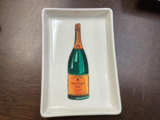 Champagne Bottle Ceramic Tray 4.5x6.5