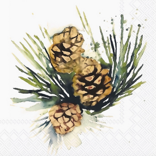 White Spruce Cocktail Napkins - dolly mama boutique