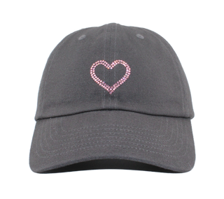 Rachel Cap with Crystal Double Heart