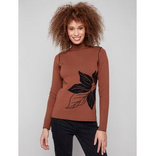 Gutsy Reversible Mock-Neck Sweater