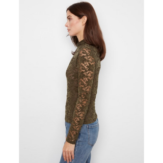 Lace Mock-Neck Top