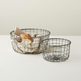 Silver Wire Baskets