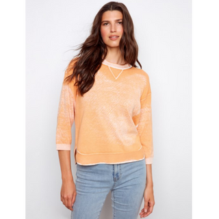 Reverse-Print Sweater - dolly mama boutique