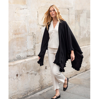 Charleston Ruffle Wrap - dolly mama boutique