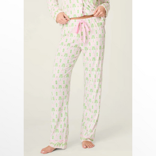 Playful Palm Pajama Pants - dolly mama boutique
