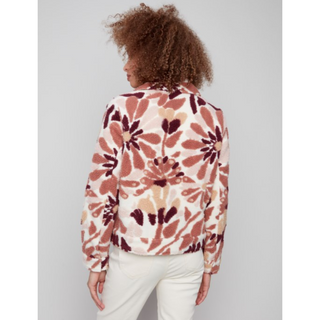 Floral Sherpa Jacket - dolly mama boutique