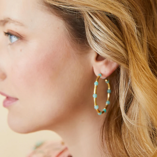Calm Waters Hoop Earrings