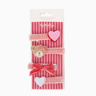 Beary Loved Hair Clips