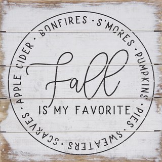 Favorite Fall Things Pallet Sign 6x6 PET1685 - dolly mama boutique