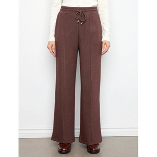 Pintuck Wid-Leg Pull-On Pant