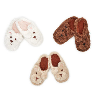 Teddy Slippers 200821-20 - dolly mama boutique